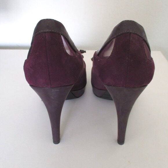 Marc Fisher "Violat 2" Womens Plum .5" Platform Peep w/3.5" Heel NWOB - Size 7M - Picture 10 of 11